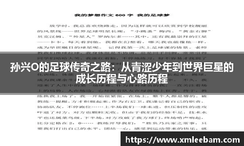孙兴O的足球传奇之路：从青涩少年到世界巨星的成长历程与心路历程